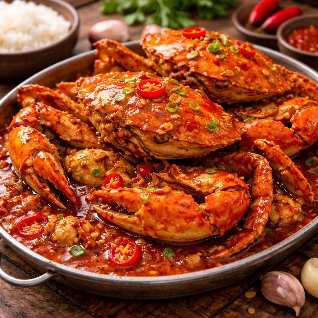 Kepiting Saos Cabe Jantan 5 Ons