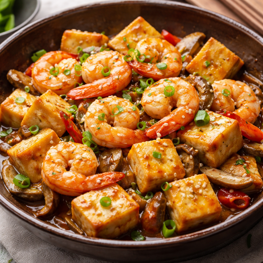 Tahu Jepang Tumis Udang
